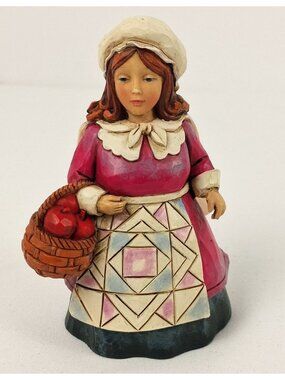 Jim Shore Heartwood Creek Pilgrim Girl - A Feast It Shall Be 2012